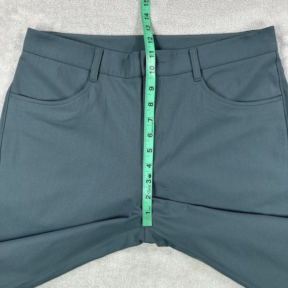 Vuori Meta Pants Mens 32 Teal Performance Zip Pocket Travel Golf Casual Chino - Picture 12 of 16